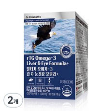 닥터엘리자베스 알티지 오메가3 간 & 눈건강 포뮬라+ 78g, 60정, 2개