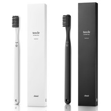크리니엘 티클 이중 미세모 바이오 플라스틱 칫솔 브라이트 화이트 차콜 그레이 리뷰후기