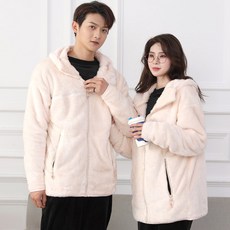 턴키 빅사이즈 보아털 후리스 후드집업 오버핏 점퍼 AJ-2022