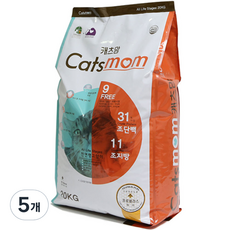 캐츠맘 뉴 고양이 사료, 닭, 1kg, 5개