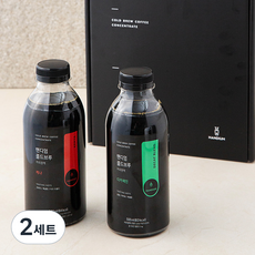 핸디엄 콜드브루 커피 원액 케냐 500ml + 디카페인 500ml 세트, 2세트