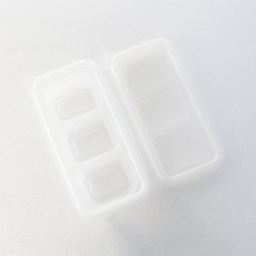 미니 반투명 반찬용기 3칸 일회용용기 뚜껑