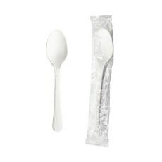 포장대장 일회용 밥숟가락 개별포장 백색