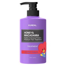 쿤달 BT21 단백질 헤어 트리트먼트 쥬시피치향 리뷰후기
