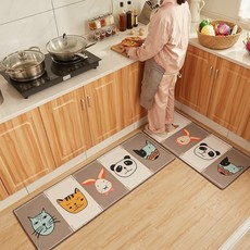 알럽홈 큐티 캐릭터 논슬립 키친 풋 매트