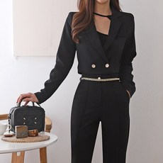 하늘하리 크롭 자켓 트렌드 럭셔리 백화점 룩