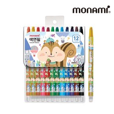 모나미 모니주 샤프식 색연필 12색