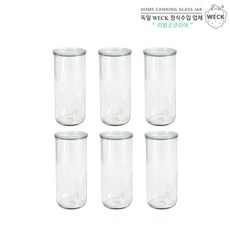 금주의 할인상품  웩유리용기 Best5_WECK 일자형 600ml(No.905)_6개 세트, 기본구성+(풀구성)6EA