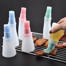 3피스 키친 오일 브러쉬 브러시가 있는 실리콘 오일 병 바베큐 고온 쿠킹 브러쉬 주방용 실리콘 브러쉬 리뷰후기