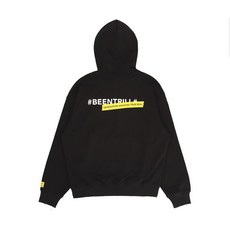 빈트릴 테이핑 로고 오버핏 후드티(BA221HM002)
