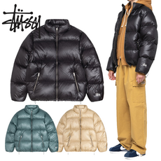 스투시 패딩 덕다운 파카 23FW 자켓 점퍼 파라수트 립스탑