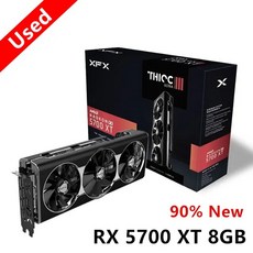 정품 XFX RX 5700 XT 그래픽 카드 GPU AMD Radeon RX5700 5700XT 비디오 카드 데스크탑 PC 게임 컴퓨터 게임 화면 지도 8GB, 2.5700 XT 8GB With Box