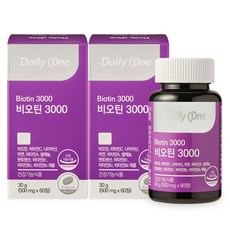 데일리원 전소민 비오틴 3000 자신감을 채워줄 9종 복합 기능성 영양제 60정