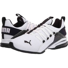 푸마 PUMA 남성용 액셀리온 퍼프 패션 스니커즈 러닝화 운동화 White/Black