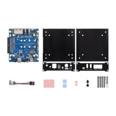 Raspberry Pi CM4 용 고급 NAS 미니 컴퓨터 -NVME SSD 지원 2 기가비트 이더넷 포트, 1개