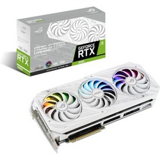 ASUS ROG STRIX NVIDIA GeForce RTX™ 3090 White OC Edition 게이밍 그래픽 카드PCIe 4.0 24GB GDDR6X HDMI 2.1 D, 그래픽 카드