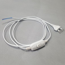 중간스위치 온오프 코드선 화이트, 단품, 단품, 1개