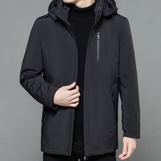 중장년 겨울 패딩 남 내피 탈부착 90 화이트 오리털 패션 기모 방한 코트 상의 코트