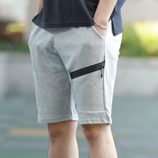 런닝맨 앞지퍼 5부 면 밴딩 반바지 운동복 여름 트레이닝팬츠 L5XL 리뷰후기