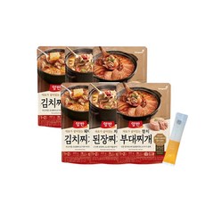 동원 양반 파우치 돼지고기김치찌개2개차돌된장찌개2개참치부대찌개2개 꿀따옴 꿀스틱 1개 리뷰후기