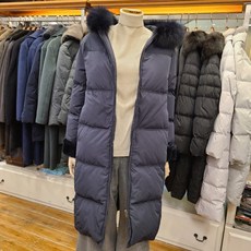 BCBG 비씨비지 가격파괴!! 최고급소재!! 겨울 양가죽 여우털후드 앞지퍼 구스다운 롱 패딩 코트