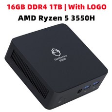 SZBOX 미니 PC AMD 라이젠 5 3550H 윈도우 11 와이파이 블루투스 4.2 4K HD 데스크탑 게이머 컴퓨터 2x D, 01 Ryzen 5 3550H_03 UK, 06 16GB 1TB