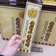롯데제과 츄러스 쫀득이 20봉지 1박스 / 곤약 현미 찰보리 / 캠핑 간식 리뷰후기