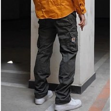 Carhartt 칼하트 밀리터리 오버올 순면 트렌디 멀티 포켓 캐주얼 카고 팬츠