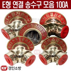 E형 연결송수구(노출형) 100A 쌍구형 명판 선택가능, 스프링클러송수구