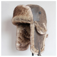 해외 직구 폭탄 모자 겨울 남자 따뜻한 러시아 ushanka 모자 귀 플랩 u 가죽 모피 트 랩퍼 모자 earfa 리뷰후기