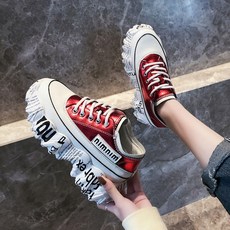 라쿤걸 레터링 우레탄 캐주얼 웨지 스니커즈 NY605 리뷰후기