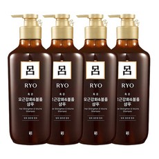 알뜰 쇼핑족 주목중 려샴푸 리뷰_려 흑운 모근강화 볼륨 샴푸 550ml 4개, 0.55l