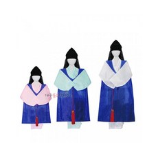 도령복(3세~) 3색 숙고사 동자동녀복 신복 한복 법당 무속용품 불교용품, 3~4세, 옥색