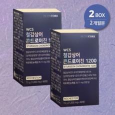 뉴트리코어 철갑상어 콘드로이친 1200mg X 2병 저분자 상어