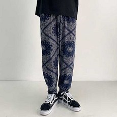 남자 여름 아이스 냉장고 배기핏 조거 밴딩팬츠 리뷰후기