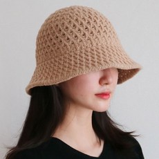 이코마켓 와플 와이어 여성 봄 가을 겨울 여성모자 벙거지모자 니트모자 여자 버킷햇 니트벙거지 챙모자