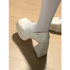 Z3JC 통가죽 10cm 통굽 바비 메리제인 단화