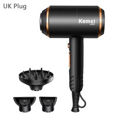 Xiaomi kemei 헤어 드라이어 4000 풍력 강력한 전기 불어 건조기 뜨거운/차가운 공기 헤어 드라이어 이발사 살롱 도구 210-240V D40, 영국 플러그, 3 in 1+UK