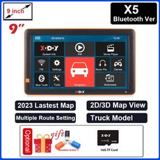 안드로이드올인원 화물차 내비게이션 XGODY 차량용 GPS 9 인치 블루투스 트럭 AVIN Navitel 유럽 미국 Sat Nav FM 터치 X4 X5, 5.9 inch X5 BT Ver