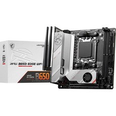 MSI MPG B650I Edge Wi-Fi 게이밍 마더보드 (AMD AM5 Mini-ITX DDR5 PCIe 4.0 M.2 SATA 6Gb/s USB 3.2 Gen 2, Mini-ITX_MPG B650I EDGE WIFI