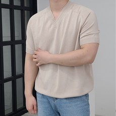 5Coor 남자 브이넥 V넥 니트 반팔 티셔츠 리뷰후기