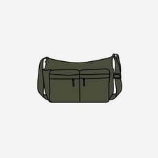 [정품 보증] 유니클로 멀티 포켓 숄더백 올리브 Uniqlo Multi Pocket Shoulder Bag Olive