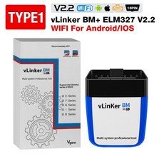 비머코드 vgate vlinker bm+ elm327 v2.2 for bmw 4.0 2, 브링커 비엠 와이파이