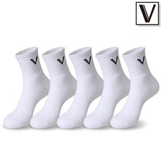 발렌티노크리스티 리얼 코튼 순면 전체 두겹 홀 쿠션 양말 5켤레 SET 땀흡수 순면 기능성 스포츠양말