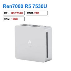 SFF ITX 케이스 2023 GenMachine 신형 미니 PC Ren7000 7530U AMD Ryzen5 CPU 20GHz 최대 45GHz Windows 1011 DDR4 6, 31.16GB 2TB - UK