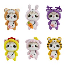 니들 양모 펠트 고양이 인형 반려동물 만들기 DIY 세트, 호랑이고양이, 1개