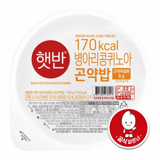 [곤약밥] CJ?햇반 병아리콩 퀴노아 곤약밥 150G x24개, 24개