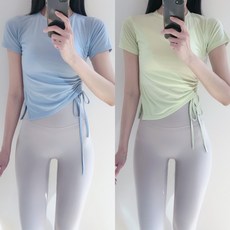 로라벨 기본 옆셔링 필라테스복 요가복 커버업