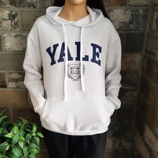 검회백스타일 국내제작 여성용 깔끔한 기모 후드티 명문 예일후드 캐주얼 영문레터링 포인트 루즈핏 가볍고 따뜻한 후드티