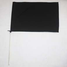 나무막대기 깃발 40x60cm 응원 홍기 깃발춤 청기백기, 1개, 흑기(40x60cm)